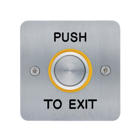 Comelit-PAC Single Gang Stainless Steel Exit Button - Secure Forth